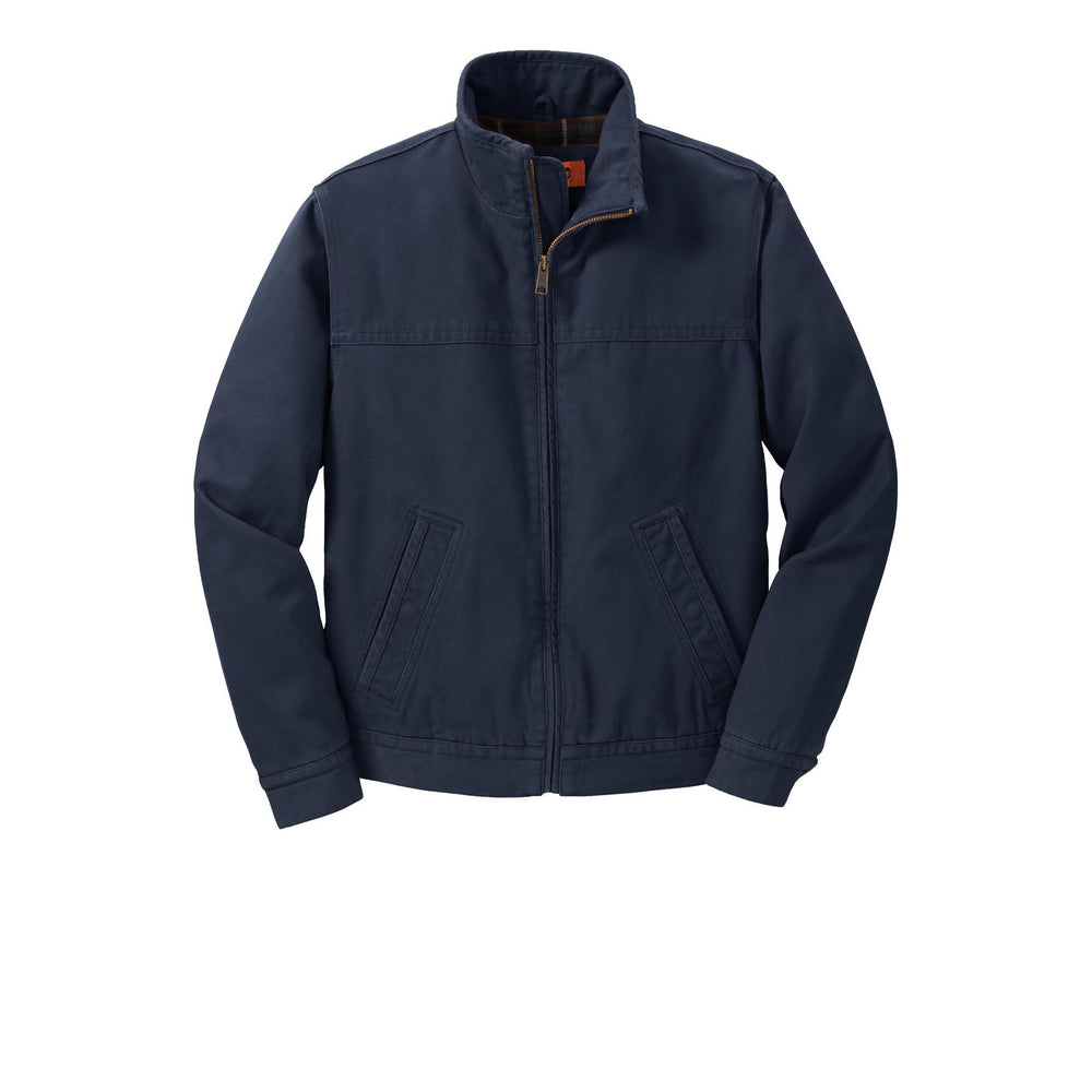 Custom Washed Duck Work Jackets - Navy