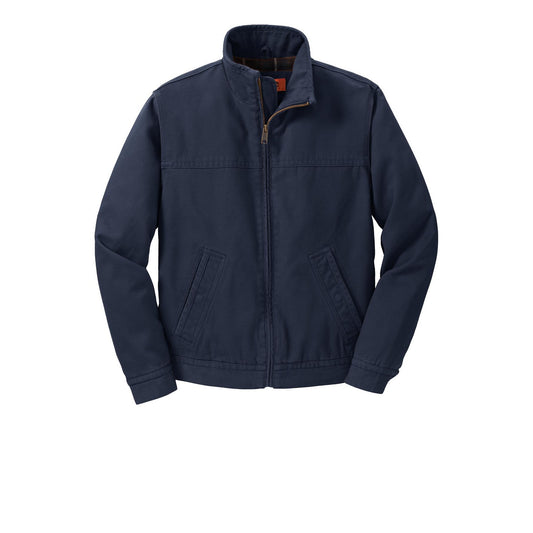 Custom Washed Duck Work Jackets - Navy