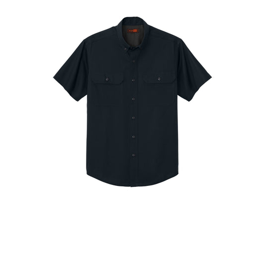Custom Short Sleeve Ripstop Shirts - Navy Blue