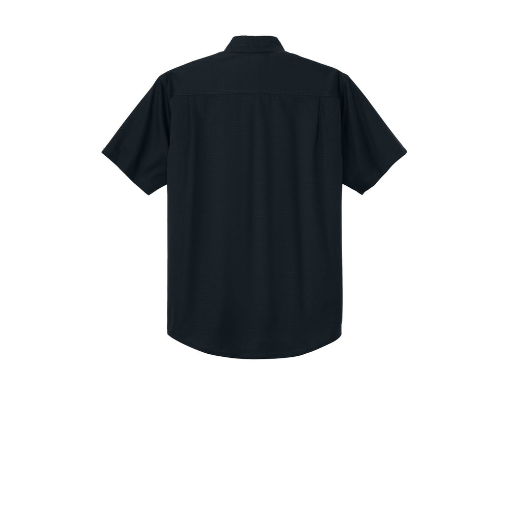 Custom Short Sleeve Ripstop Shirts - Navy Blue (back)