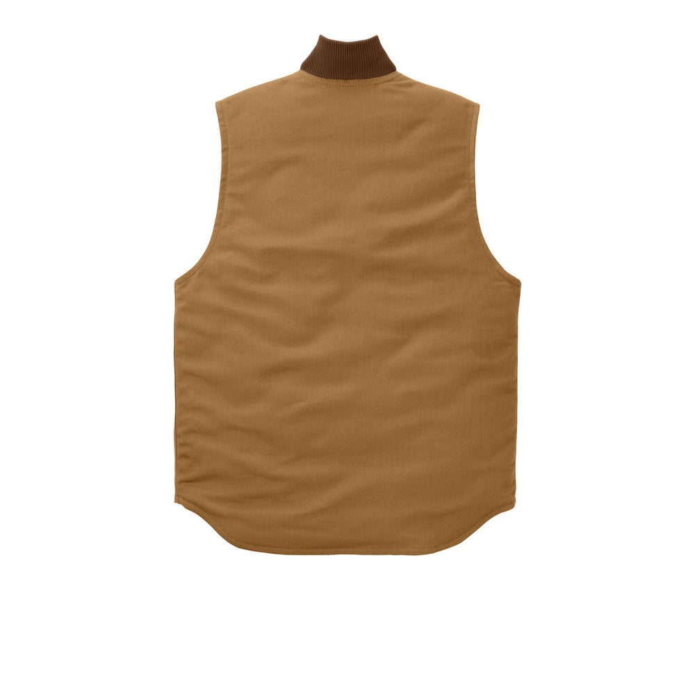 Custom Carhartt Duck Vests - Carhartt Brown (back)