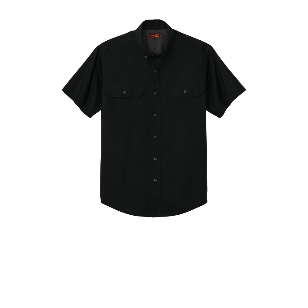Custom Short Sleeve Ripstop Shirts - Black
