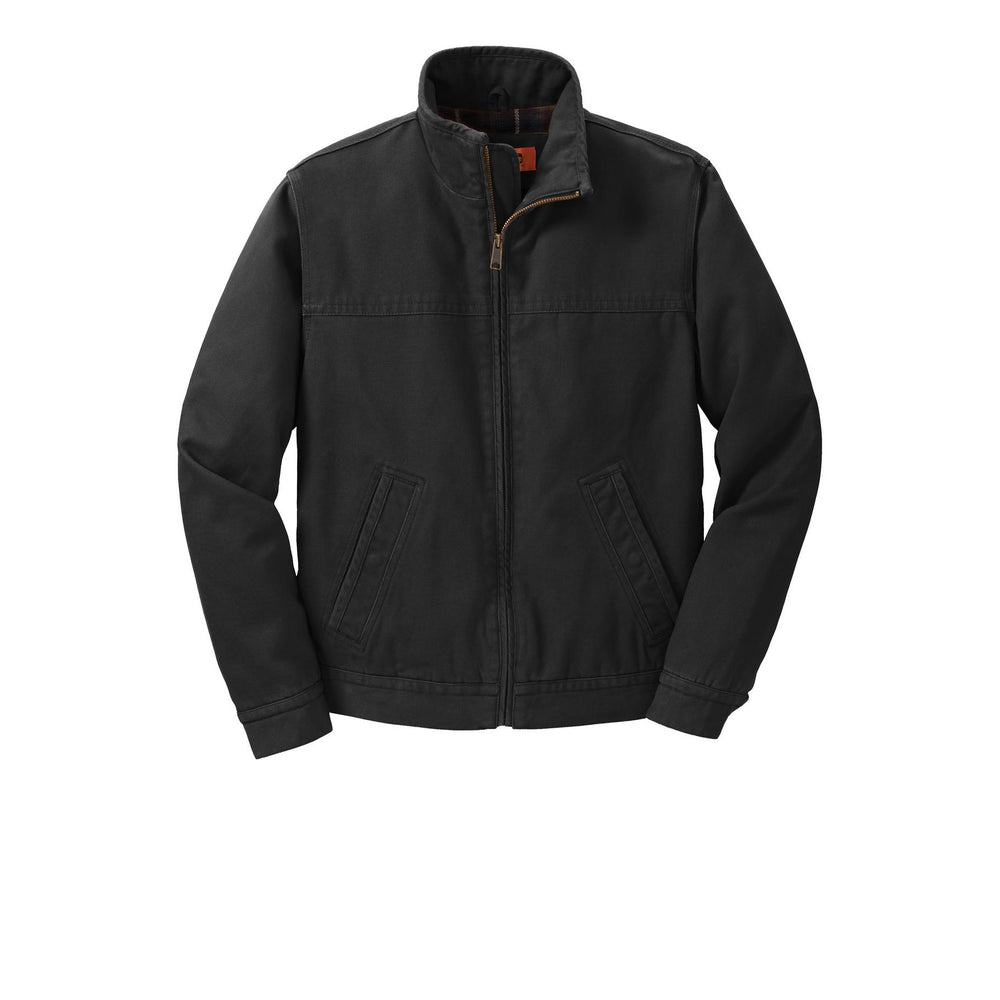 Custom Washed Duck Work Jackets - Black
