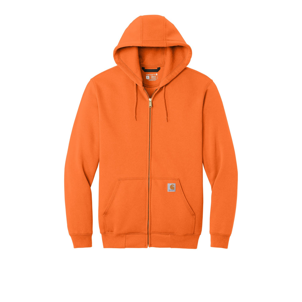 Custom Carhartt Zip Hoodies - Brite Orange