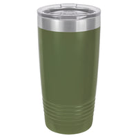Custom Laser Engraved 20oz Tumbler - Olive Green