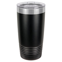 Custom Laser Engraved 20oz Tumbler - Black
