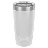 Custom Laser Engraved 20oz Tumbler - White