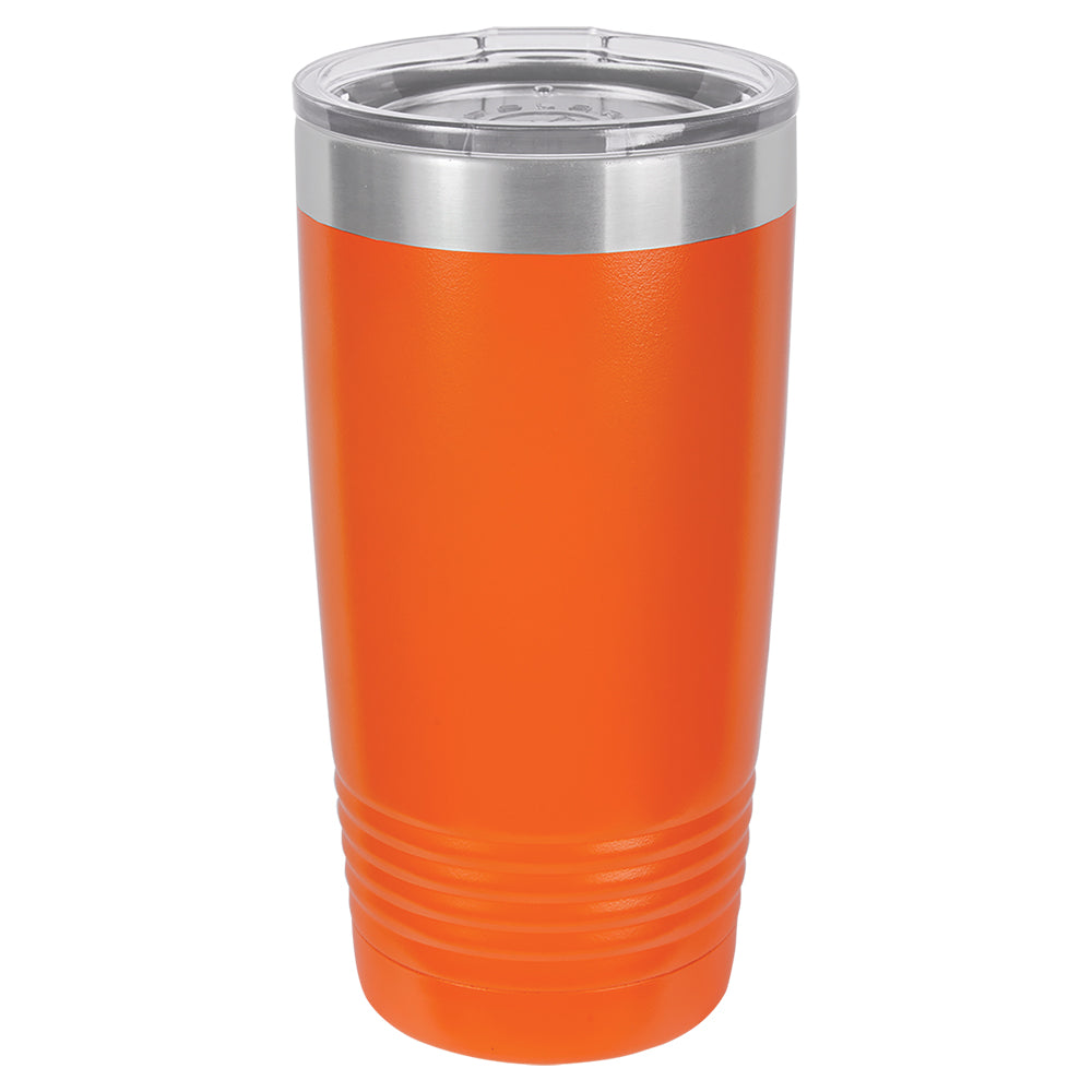 Custom Laser Engraved 20oz Tumbler - Orange