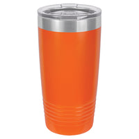 Custom Laser Engraved 20oz Tumbler - Orange