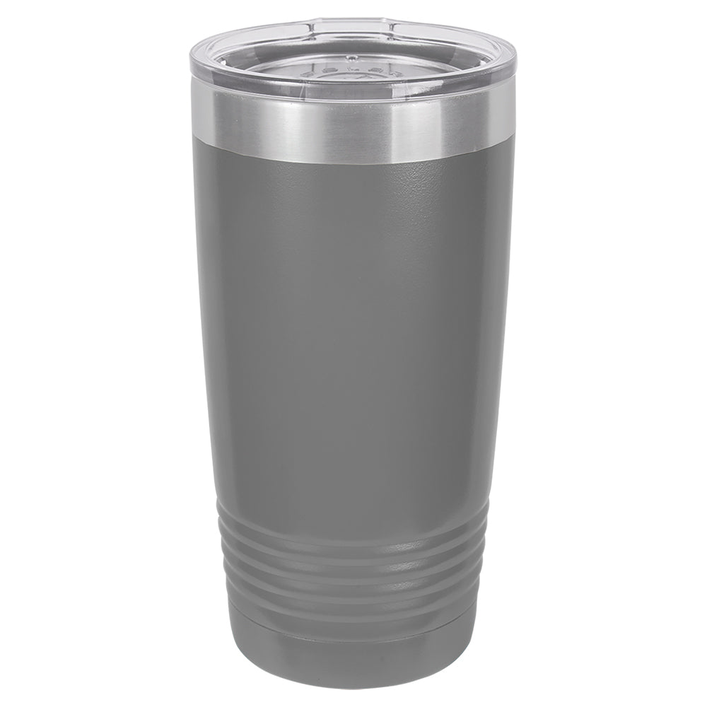 Custom Laser Engraved 20oz Tumbler - Dark Gray