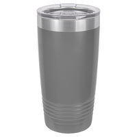 Custom Laser Engraved 20oz Tumbler - Dark Gray