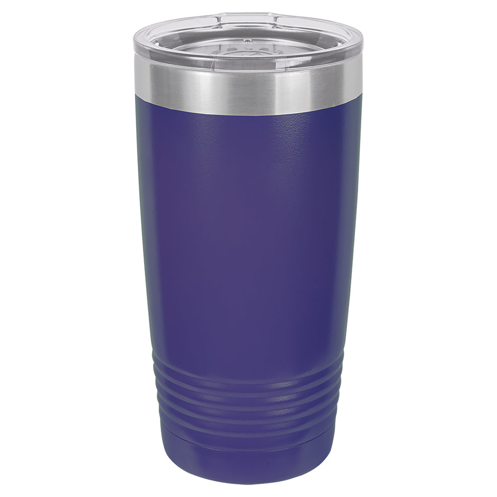 Custom Laser Engraved 20oz Tumbler - Purple
