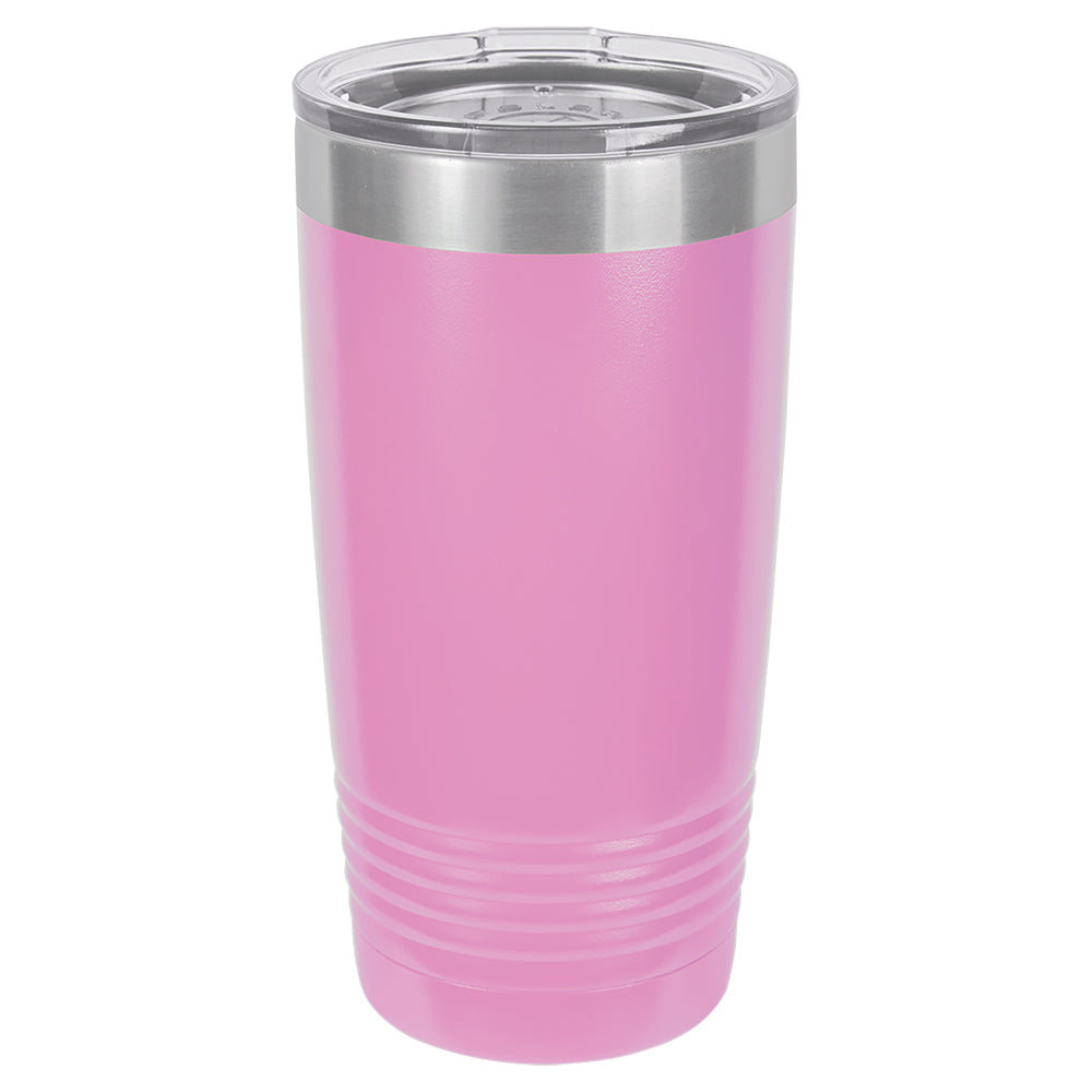 Custom Laser Engraved 20oz Tumbler - Light purple