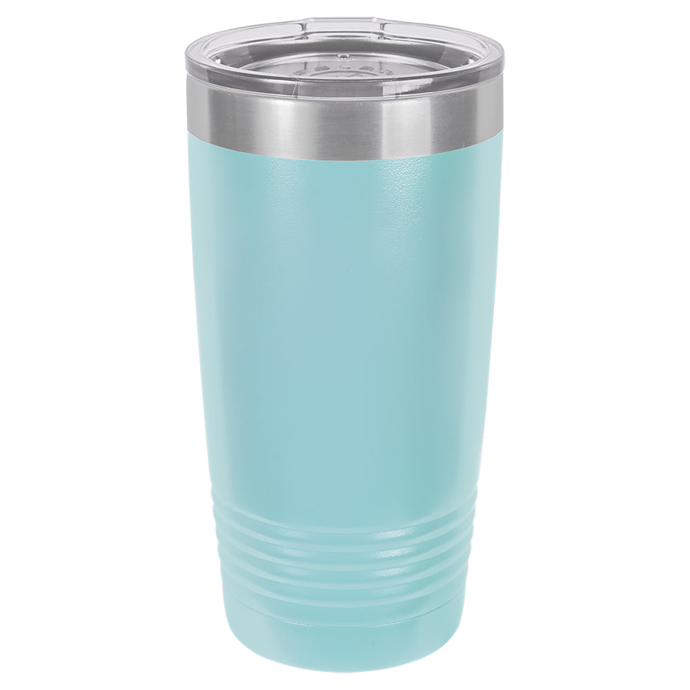 Custom Laser Engraved 20oz Tumbler - Light Blue