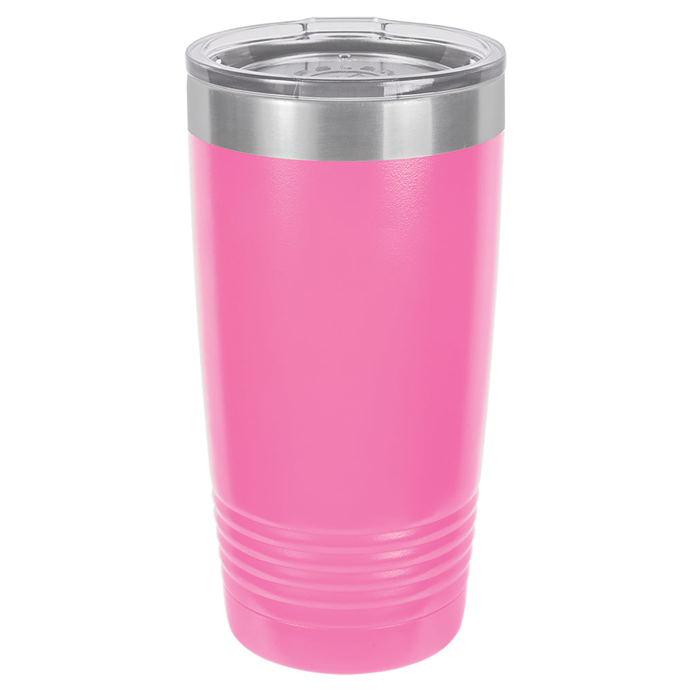 Custom Laser Engraved 20oz Tumbler - Pink