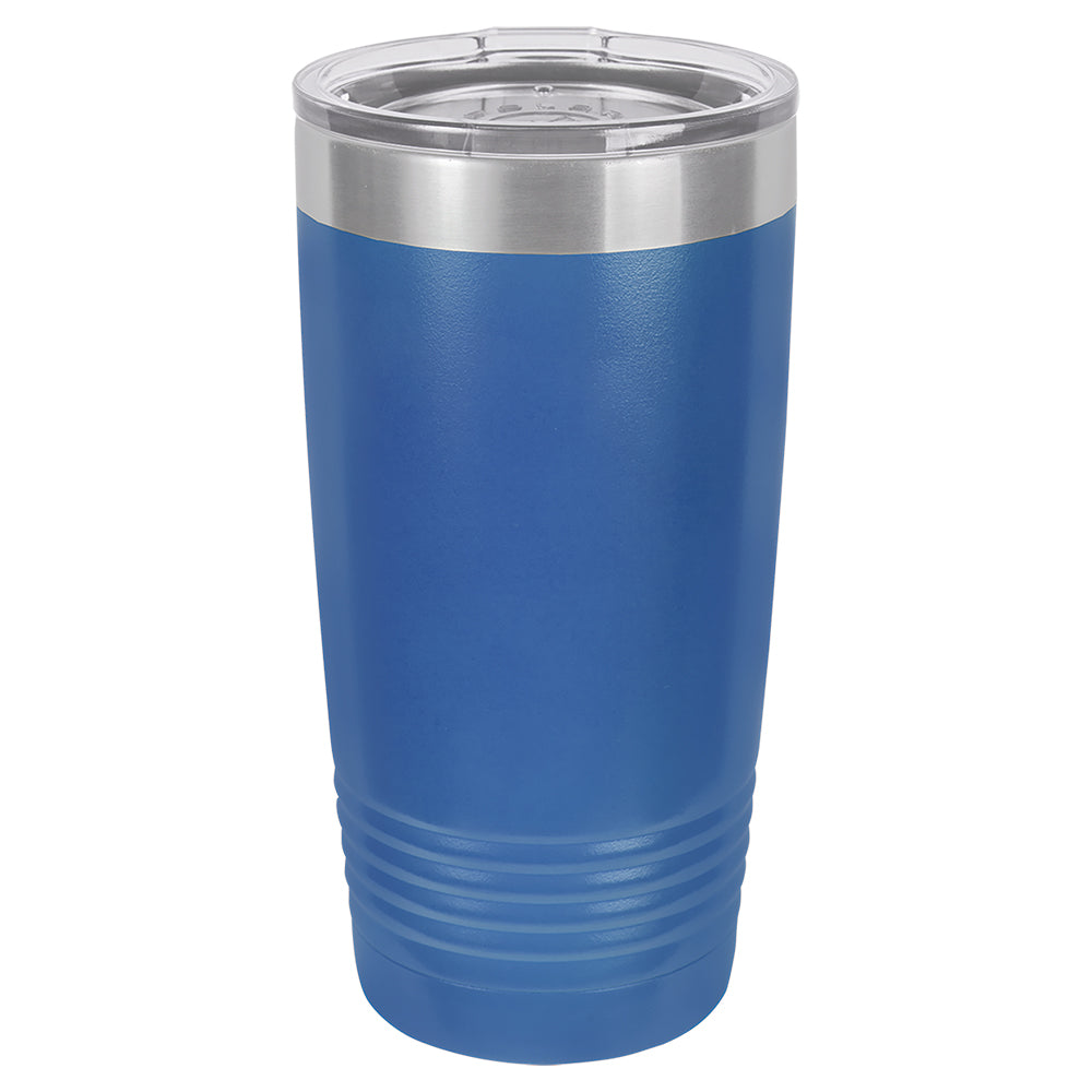 Custom Laser Engraved 20oz Tumbler - Royal Blue