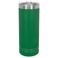 Custom Laser Engraved 22oz Skinny Tumbler - Green
