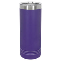 Custom Laser Engraved 22oz Skinny Tumbler - Purple