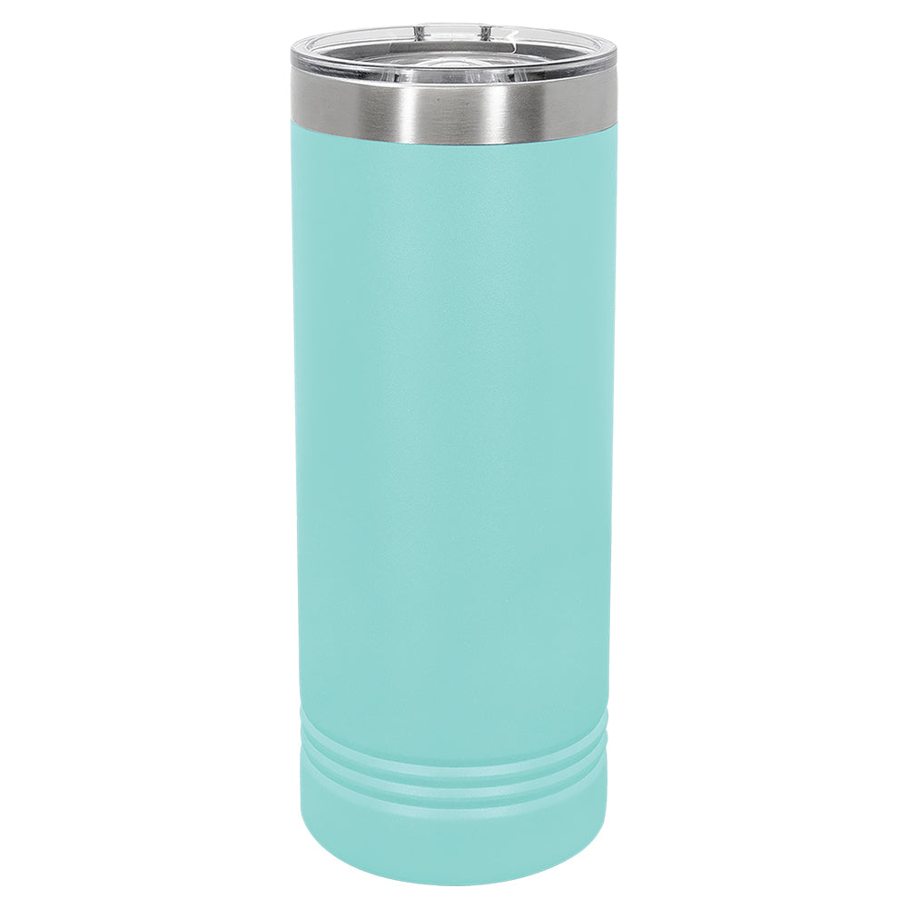 Custom Laser Engraved 22oz Skinny Tumbler - Teal