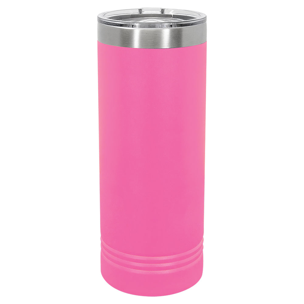 Custom Laser Engraved 22oz Skinny Tumbler - Pink