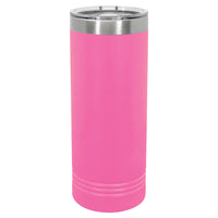 Custom Laser Engraved 22oz Skinny Tumbler - Pink
