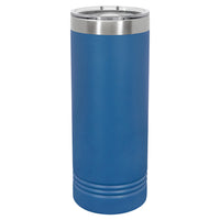 Custom Laser Engraved 22oz Skinny Tumbler - Royal Blue