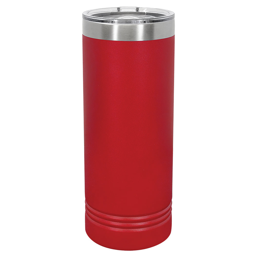 Custom Laser Engraved 22oz Skinny Tumbler - Red