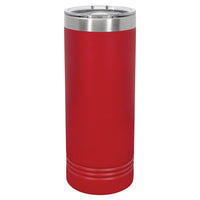 Custom Laser Engraved 22oz Skinny Tumbler - Red