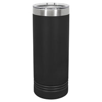 Custom Laser Engraved 22oz Skinny Tumbler - Black
