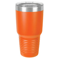 Custom Laser Engraved 30oz Tumbler - Orange