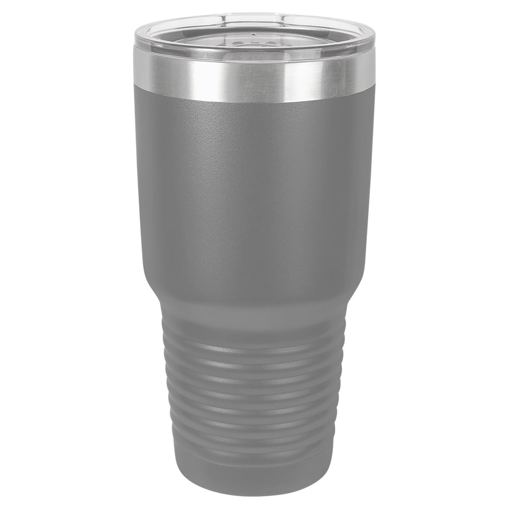 Custom Laser Engraved 30oz Tumbler - Dark Gray