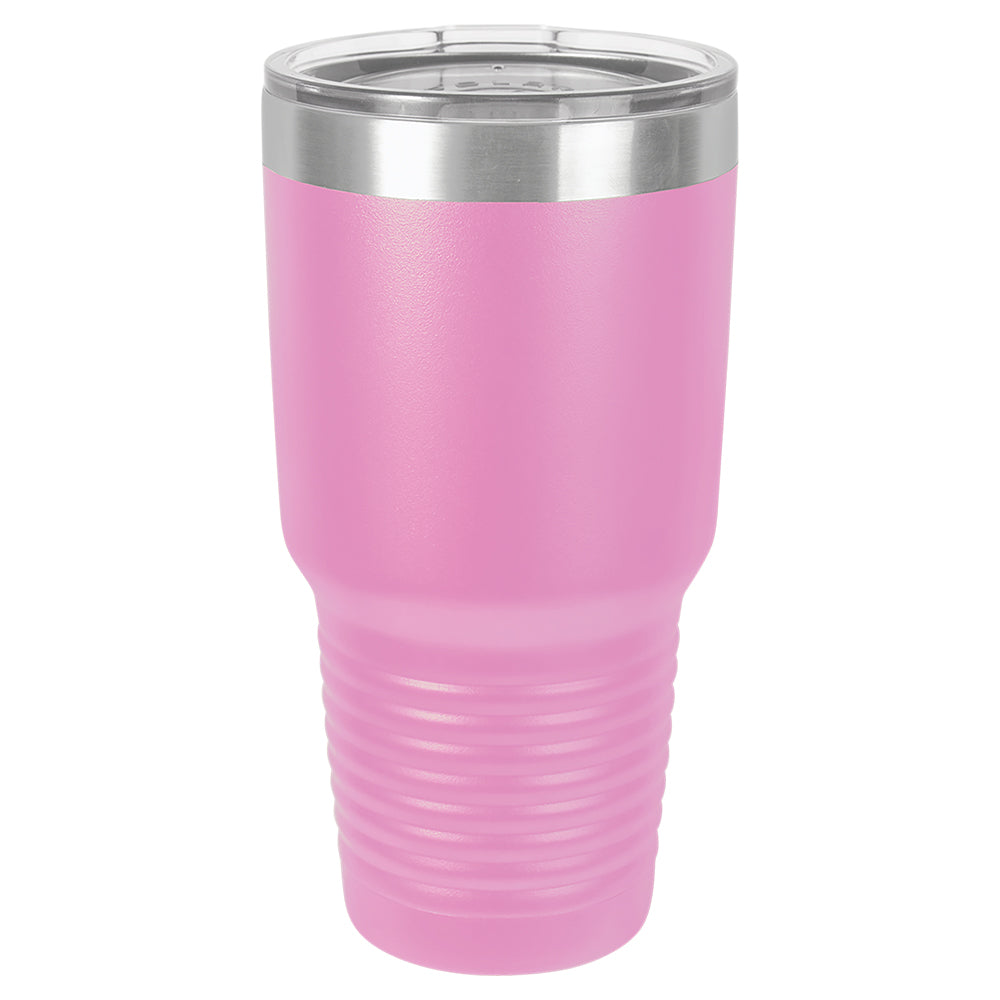 Custom Laser Engraved 30oz Tumbler - Light Purple