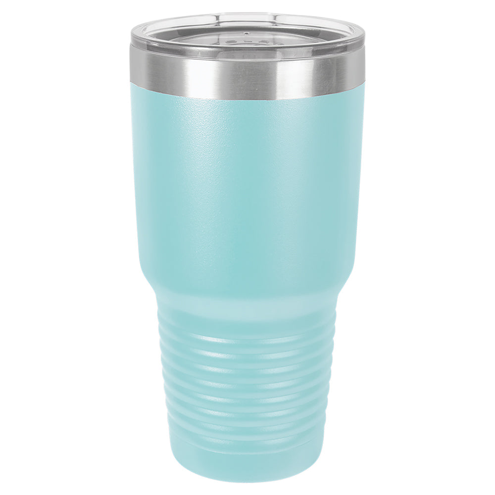 Custom Laser Engraved 30oz Tumbler - Light Blue