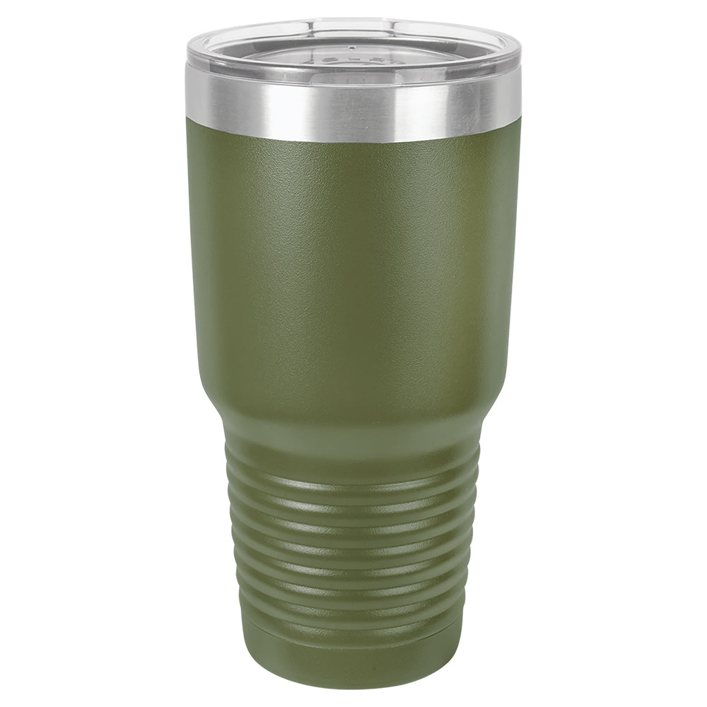 Custom Laser Engraved 30oz Tumbler - Olive Green