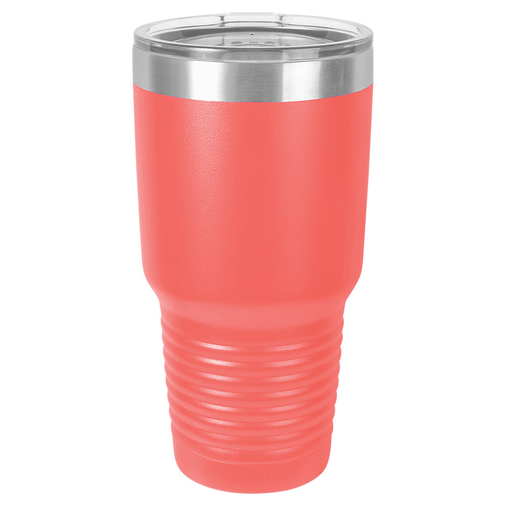 Custom Laser Engraved 30oz Tumbler - Coral
