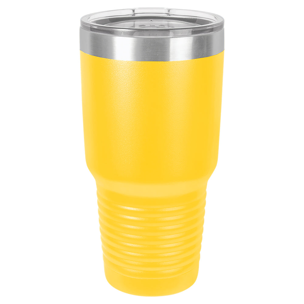 Custom Laser Engraved 30oz Tumbler - Yellow