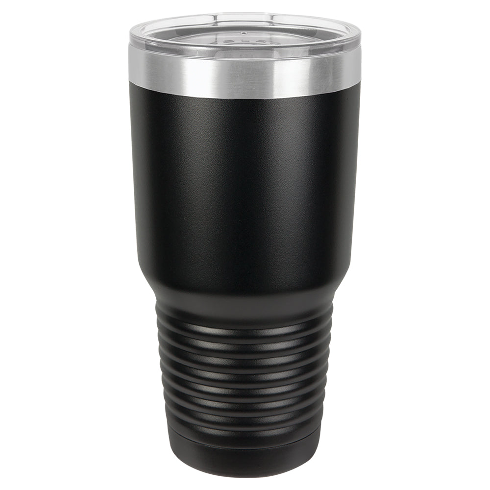 Custom Laser Engraved 30oz Tumbler - Black