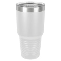 Custom Laser Engraved 30oz Tumbler - White
