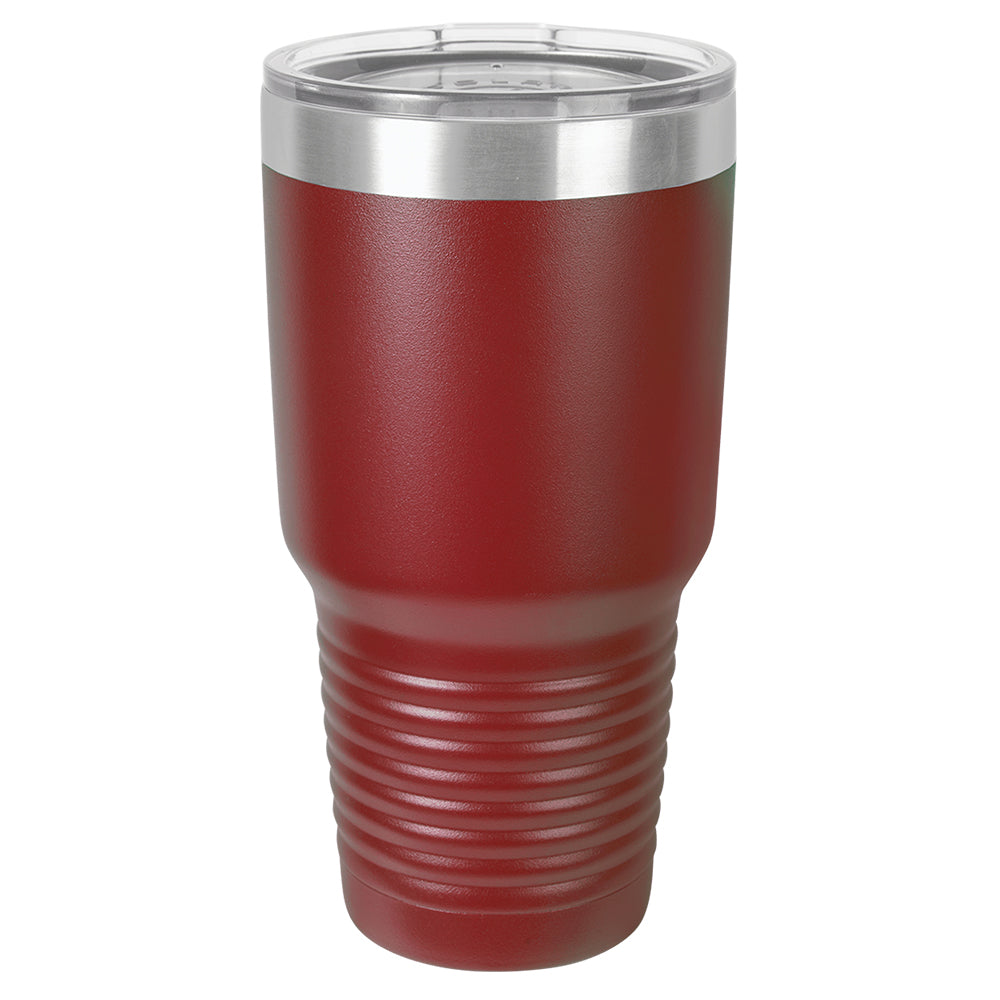 Custom Laser Engraved 30oz Tumbler - Maroon