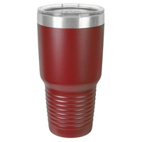Custom Laser Engraved 30oz Tumbler - Maroon