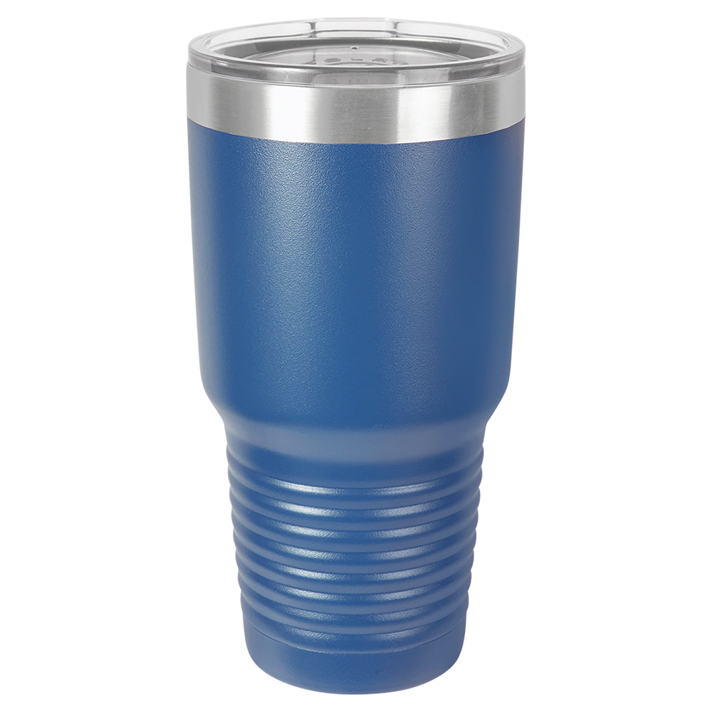 Custom Laser Engraved 30oz Tumbler - Royal Blue