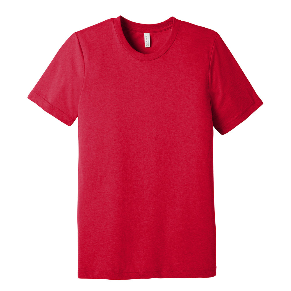 Custom Tri-Blend Tee - Solid Red