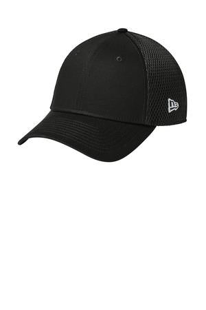 Custom New Era Diamond Era Stretch Leather Patch Hats - Black / Black