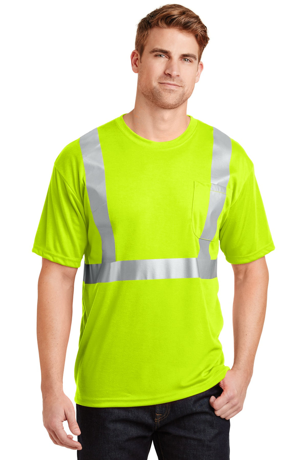 Custom Hi-Vis Safety Shirts - Safety Yellow