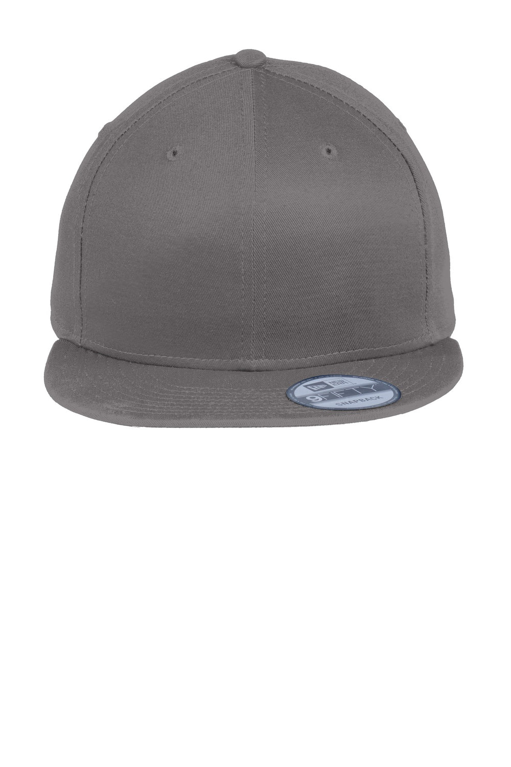 Custom New Era 9FIFTY Snapback Leather Patch Hats - Charcoal