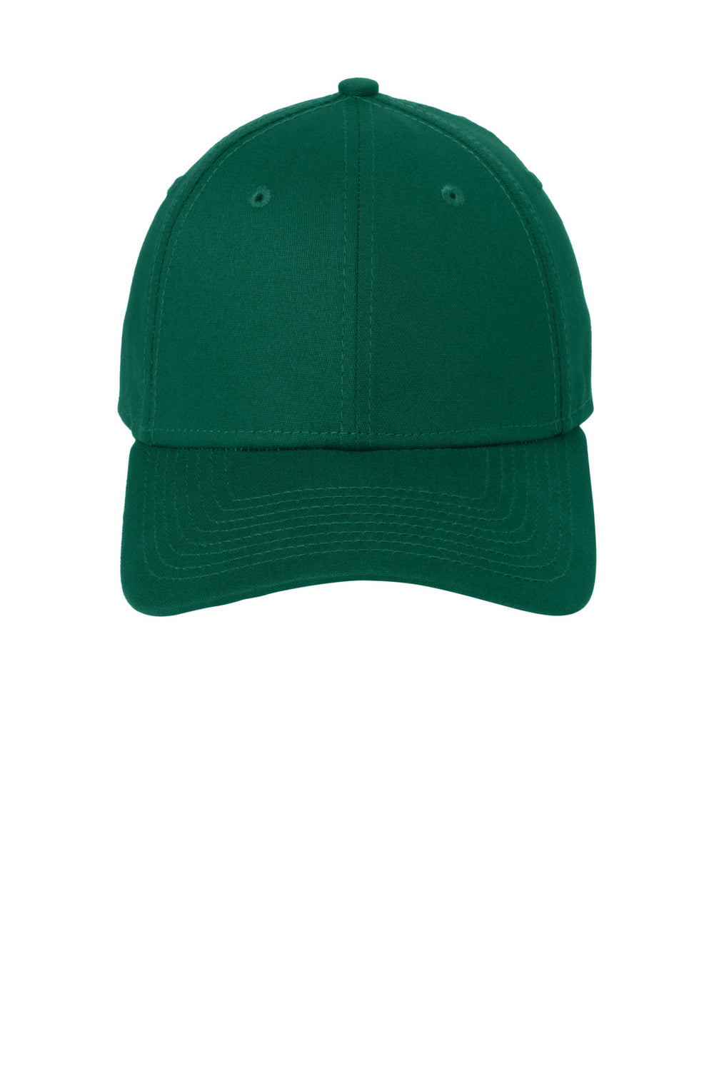 Custom New Era 39THIRTY Leather Patch Hats - Dark Green