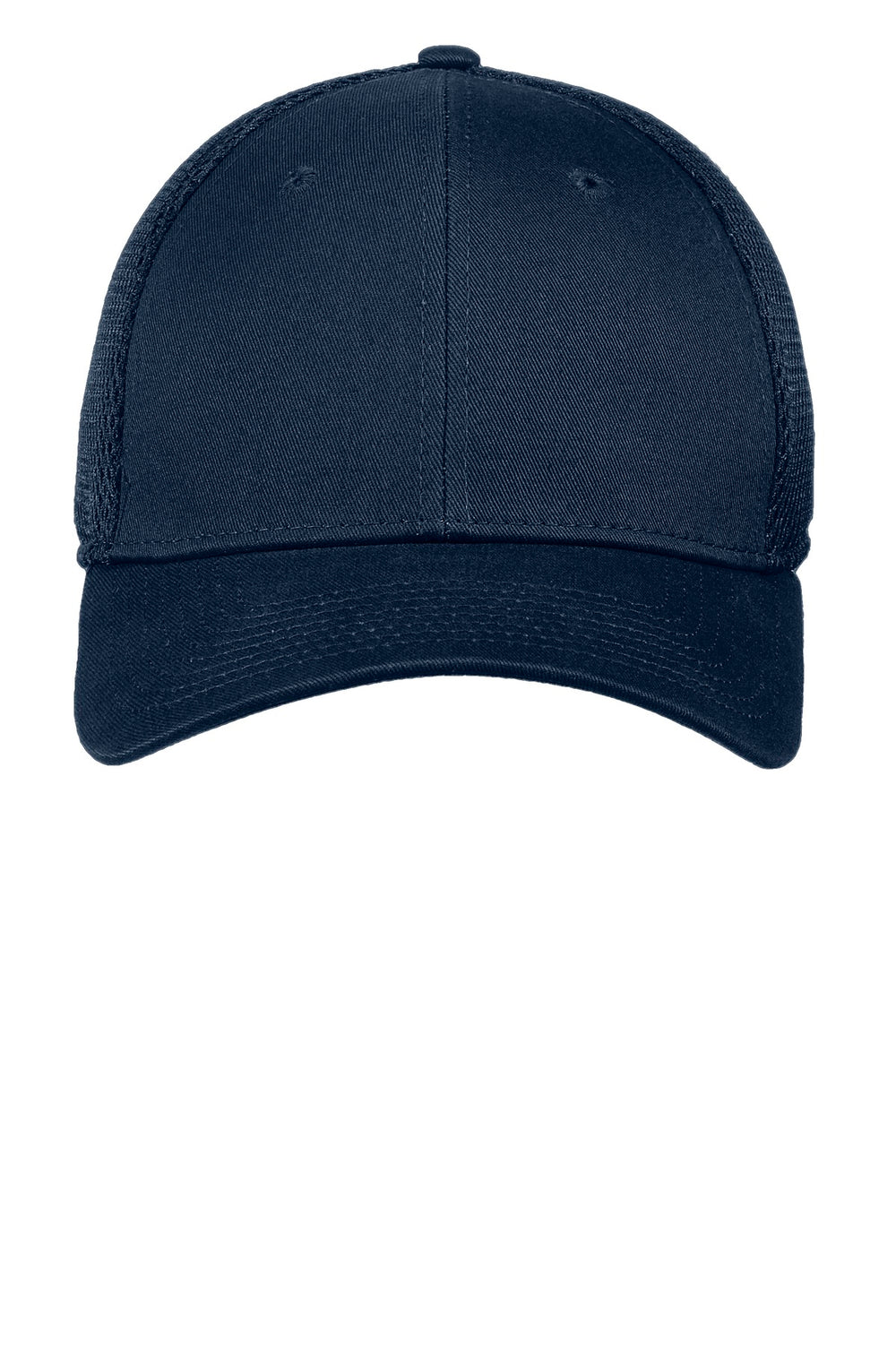 Custom New Era Diamond Era Stretch Leather Patch Hats - Deep Navy / Deep Navy