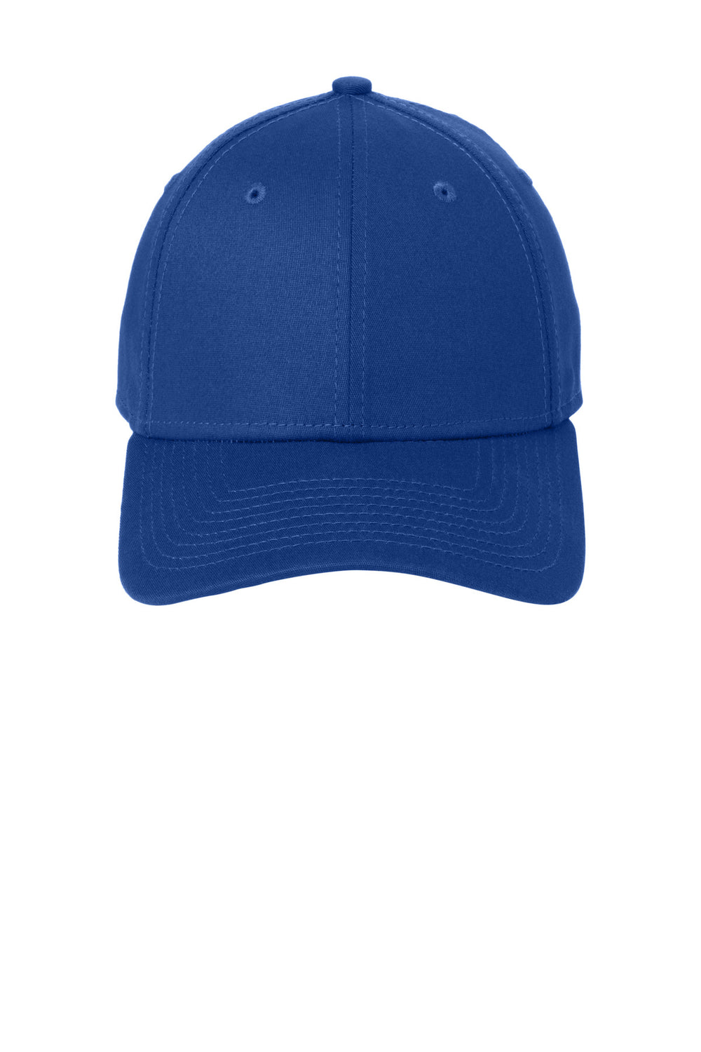 Custom New Era 39THIRTY Leather Patch Hats - Royal