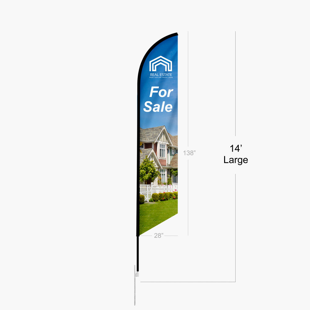 Large 14 ft feather flag