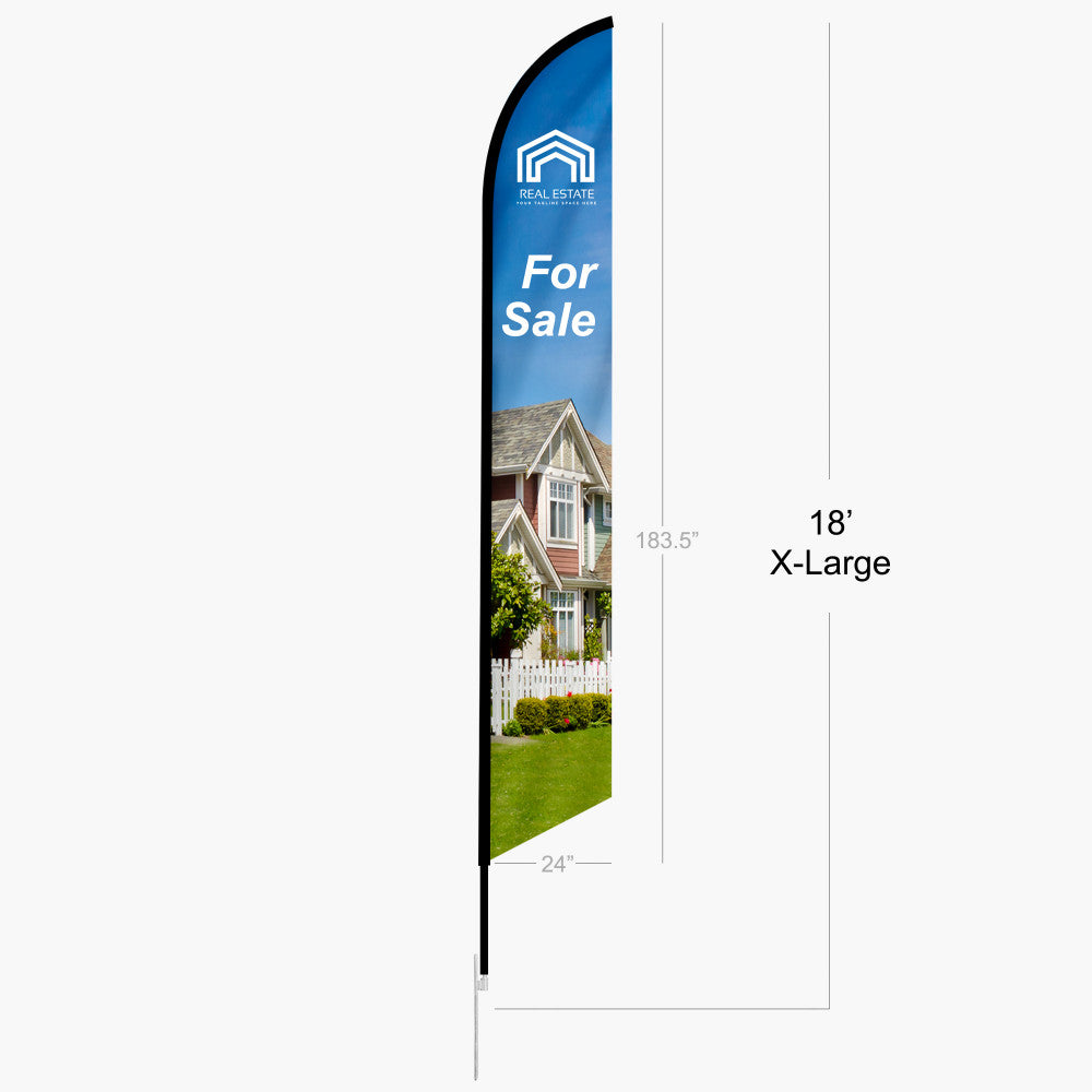 X-Large 18 ft feather flag